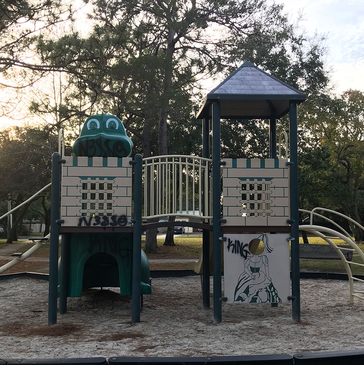 Vesta Heights playground tagged