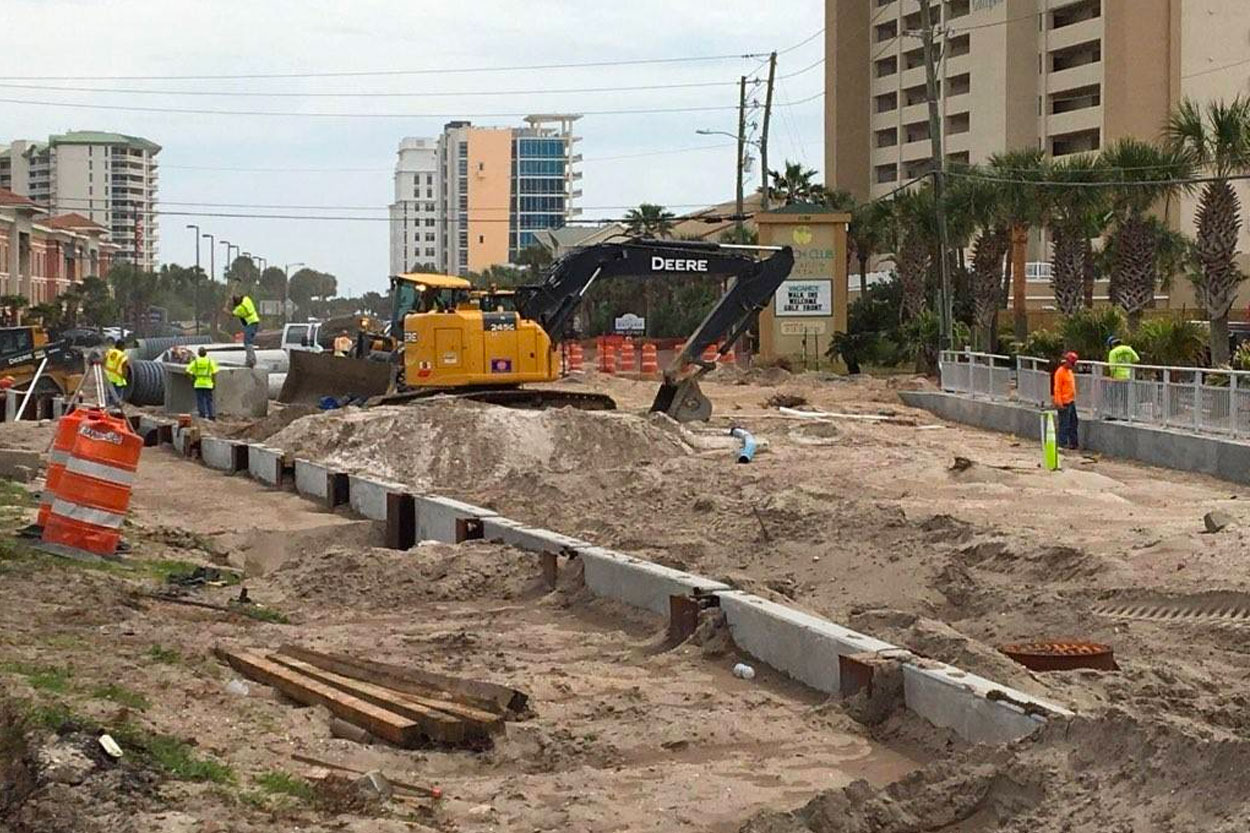 Drainage improvements are underway on U.S. 98 in Okaloosa County.