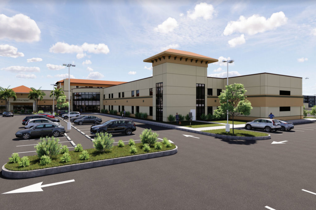 Rendering of the new additions at Fort Walton Beach Medical Center
