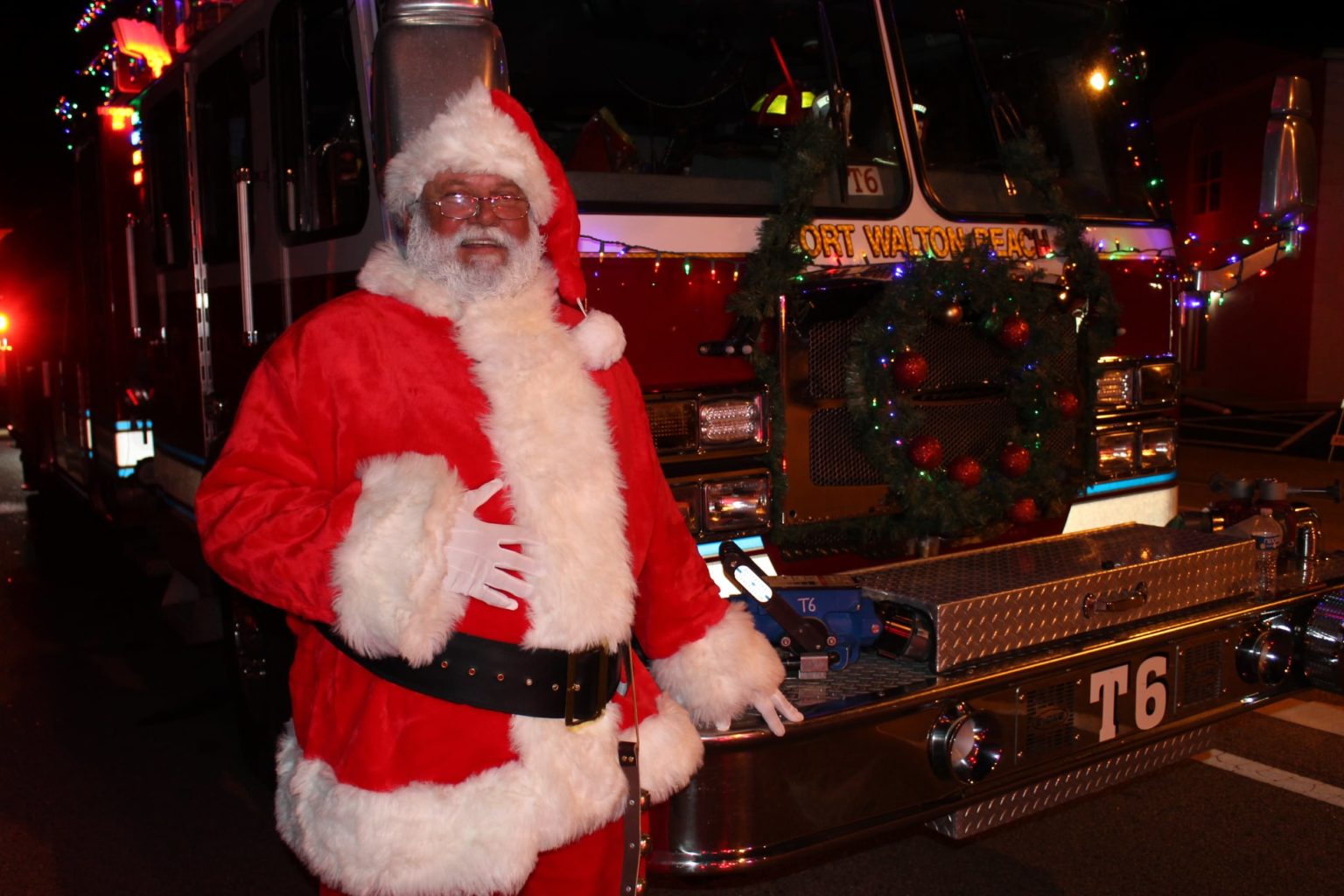 Fort Walton Beach Christmas Parade features over 90 floats in lineup