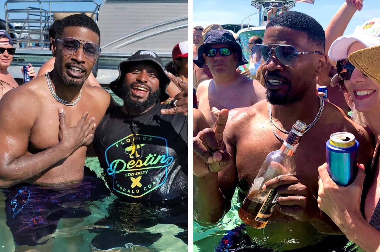 While hanging at Crab Island, actor Jamie Foxx says 