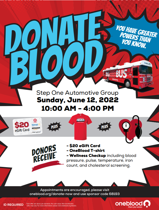 Blood Drive At Step One Fest Get The Coast