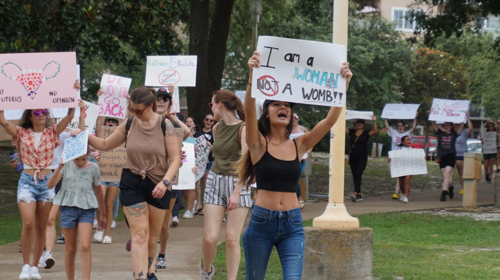 Protestors In Fort Walton Beach March Against Roe V Wade Reversal