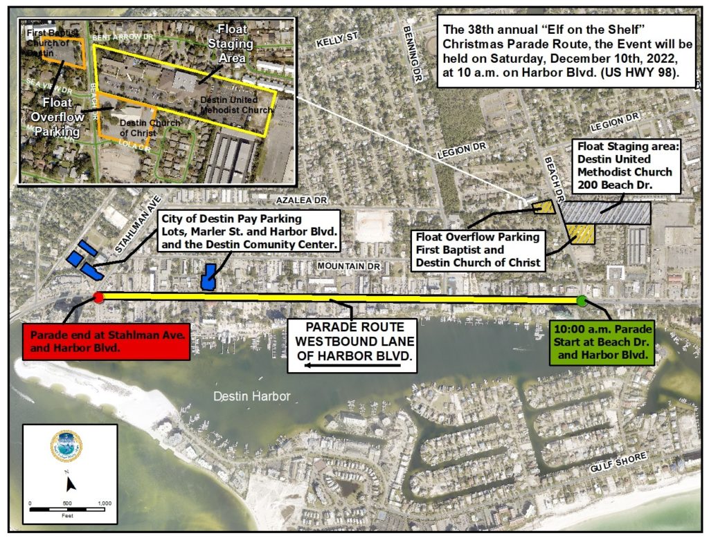 Destin announces changes to the 2022 Christmas Parade route